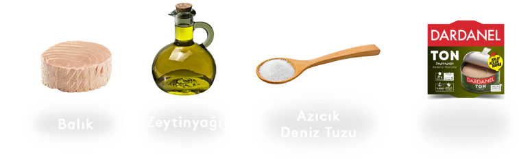 Sadece bal�k, ya� ve az�c�k deniz tuzu.